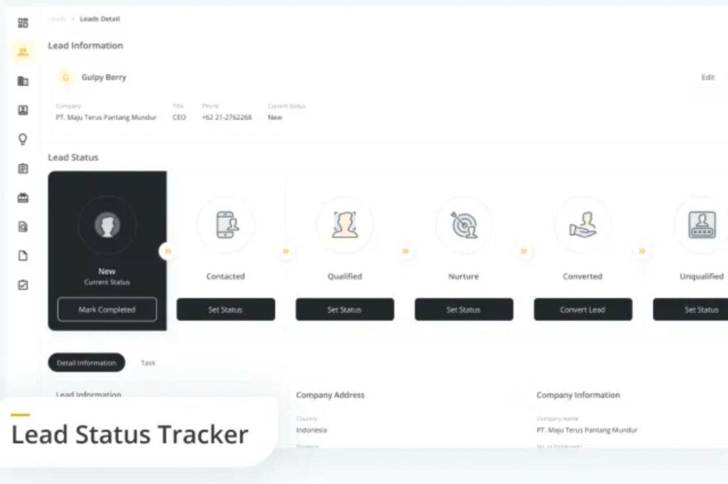 CRM for Business Dashboard